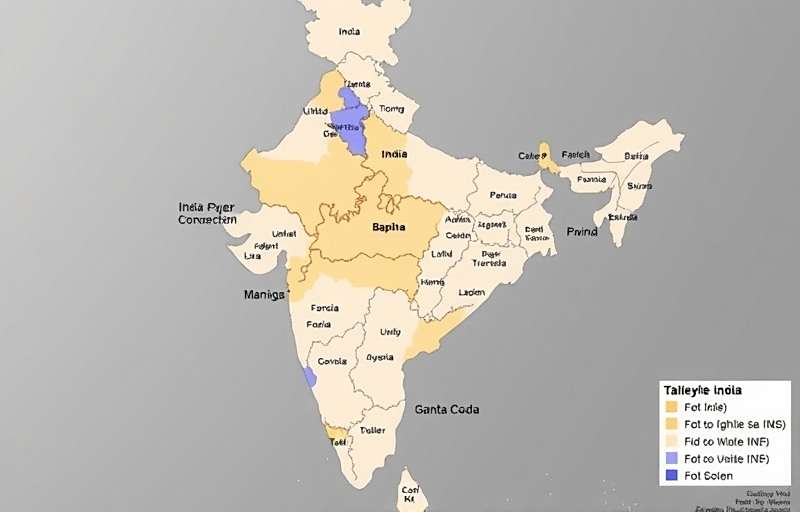 Karnataka Warriors Player Distribution in India Karnataka Warriors player base distribution map across India showing highest concentration in Karnataka